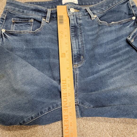 Classic Loft the curvy kick crop bootcut jeans sz 12/31 High rise blue. jean - Picture 6 of 12